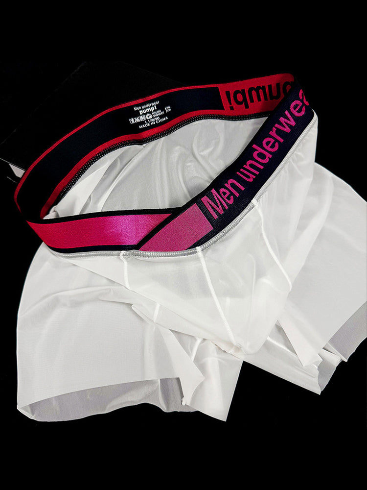 Men's Quick-Dry Semi-Sheer Lightweight Ice Silk Trunks | dmunderwear detail image 11