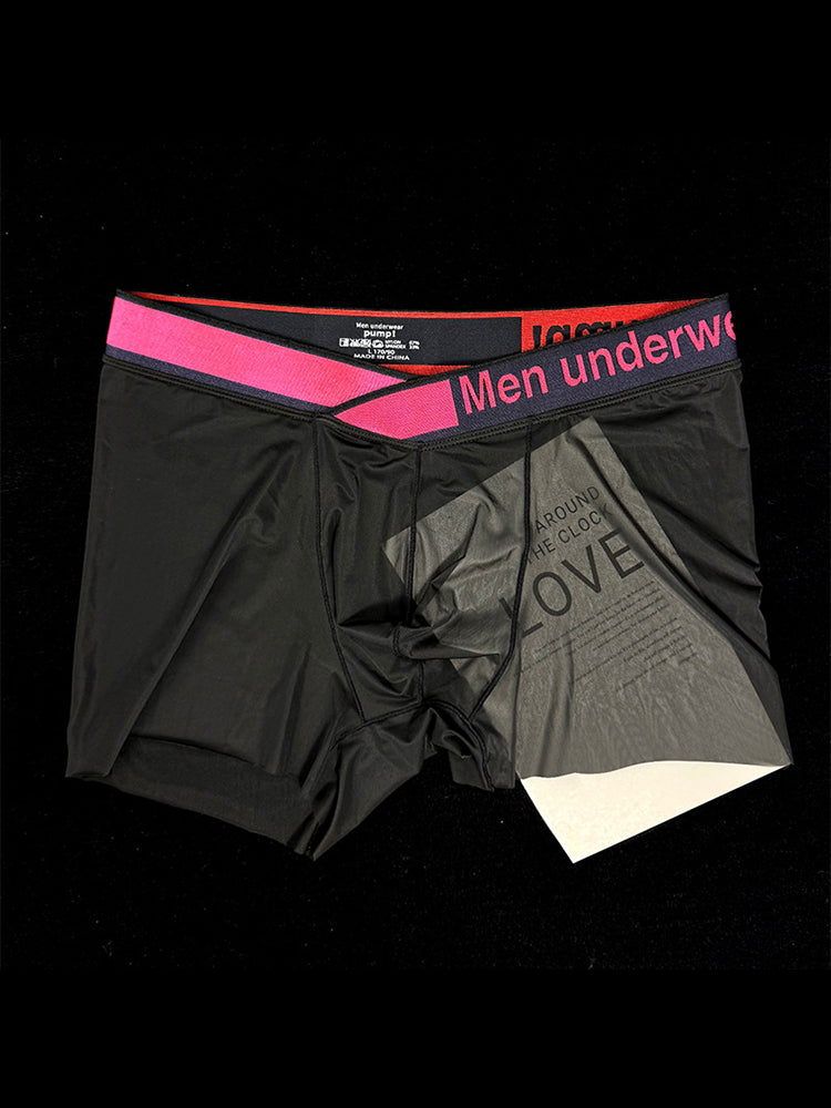 Men's Quick-Dry Semi-Sheer Lightweight Ice Silk Trunks | dmunderwear detail image 16