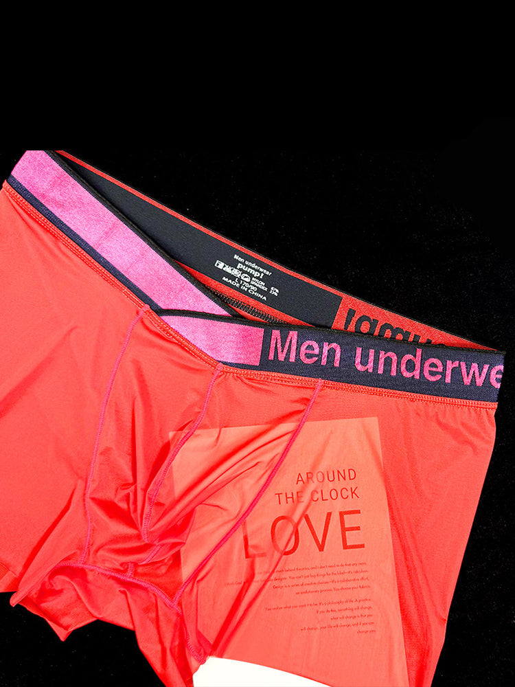 Men's Quick-Dry Semi-Sheer Lightweight Ice Silk Trunks | dmunderwear detail image 19