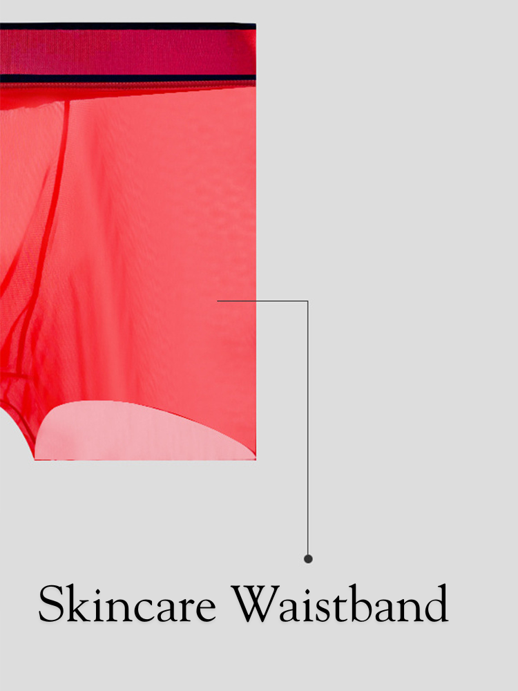 Men's Quick-Dry Semi-Sheer Lightweight Ice Silk Trunks | dmunderwear detail image 8