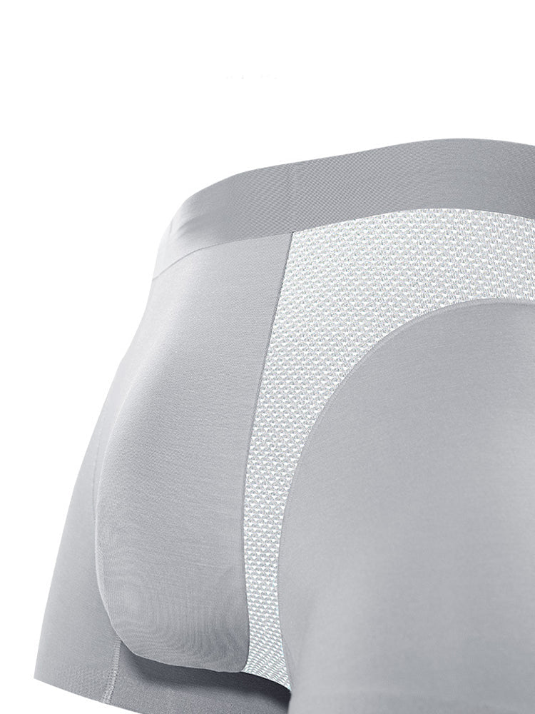 Men's Seamless Antibacterial Modal Trunk | dmunderwear detail image 12