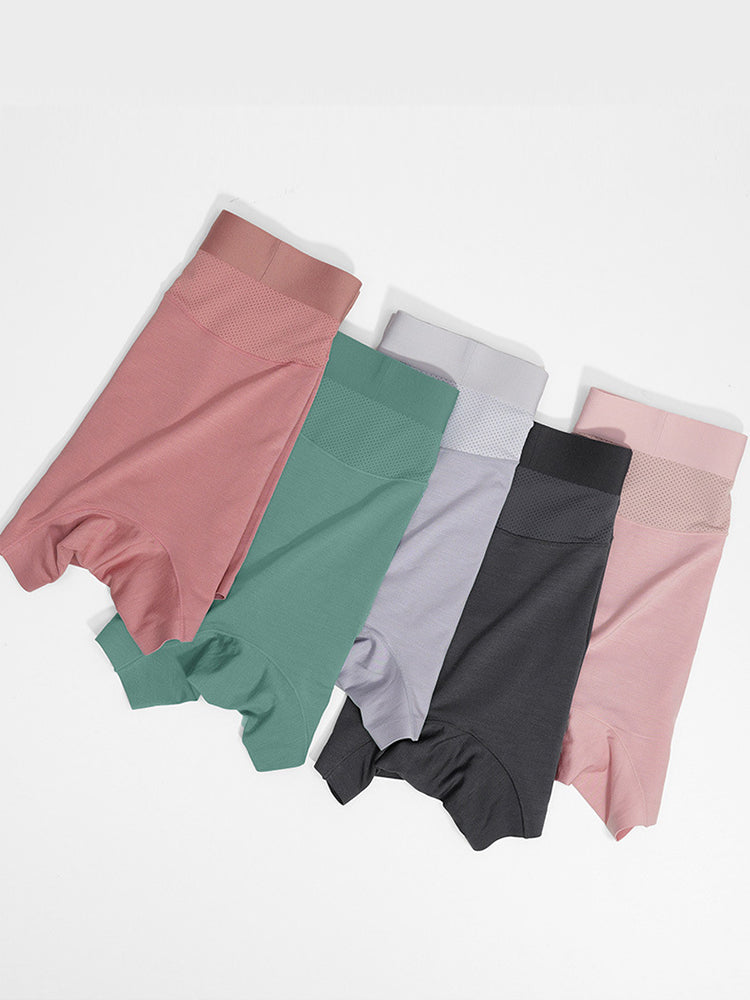 Men's Seamless Antibacterial Modal Trunk | dmunderwear detail image 15