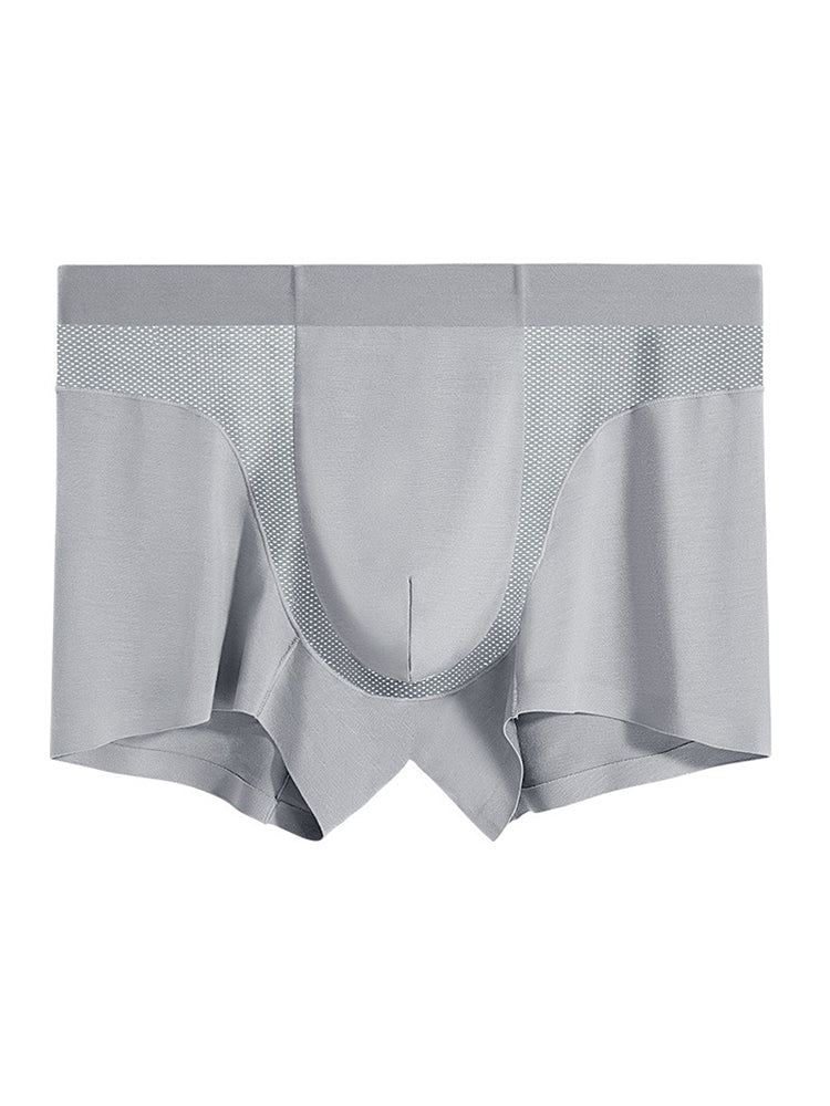 Men's Seamless Antibacterial Modal Trunk | dmunderwear detail image 7