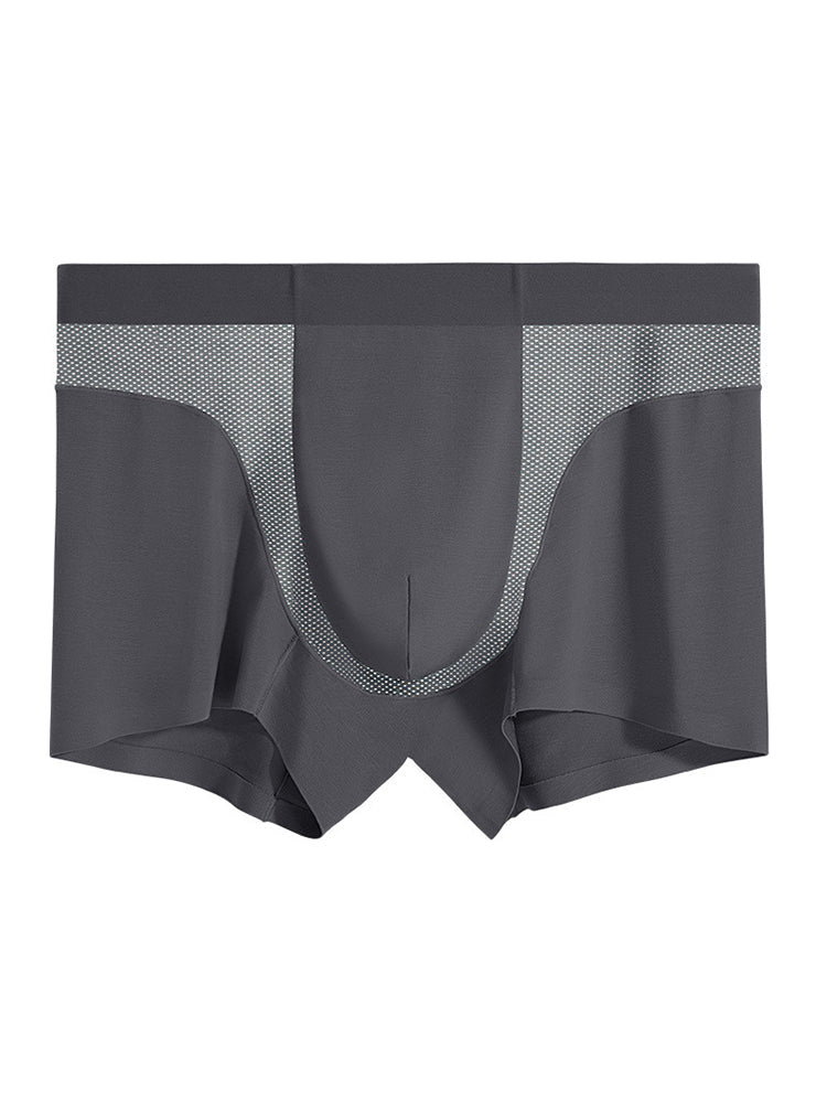 Men's Seamless Antibacterial Modal Trunk | dmunderwear detail image 9