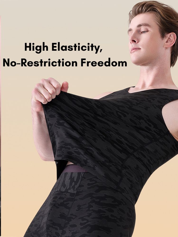 Men's Seamless Comfort Everyday Essential Odor-Control Warm Thermal Sets | dmunderwear detail image 3