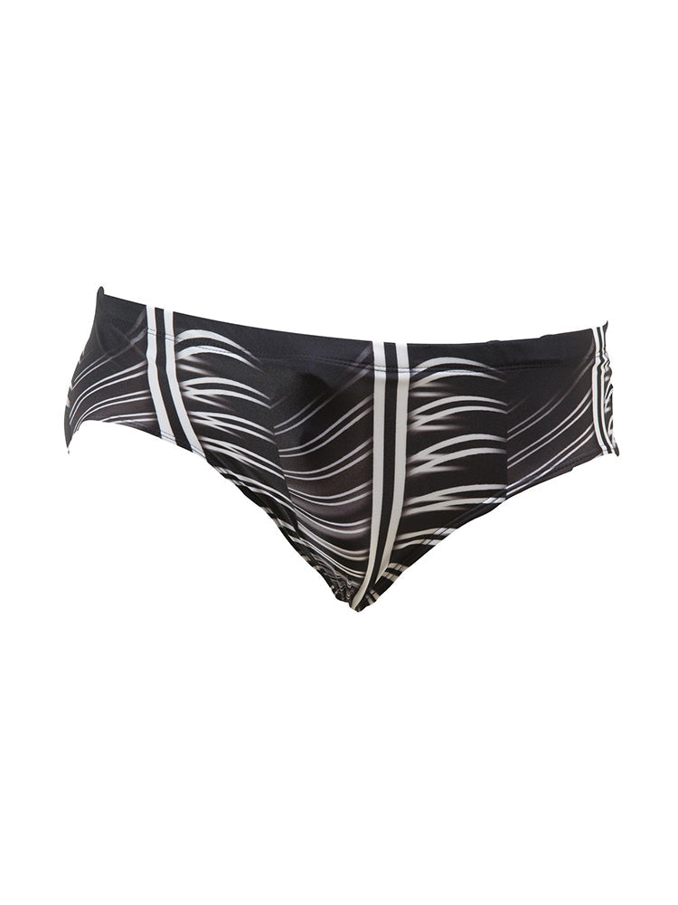 Men's Seamless Comfort Low-Rise Fashionable Graphic Swim Briefs | dmunderwear detail image 18