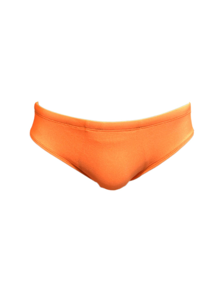 Men's Seamless Comfort Sexy Solid Color Full Coverage Swim Briefs | dmunderwear detail image 17