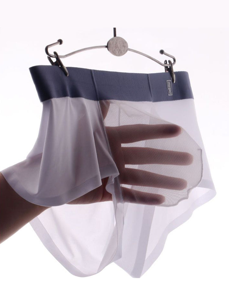 Men's Seamless & Low-Rise Mesh Breathable Ultra-Thin Comfort Trunks | dmunderwear detail image 13