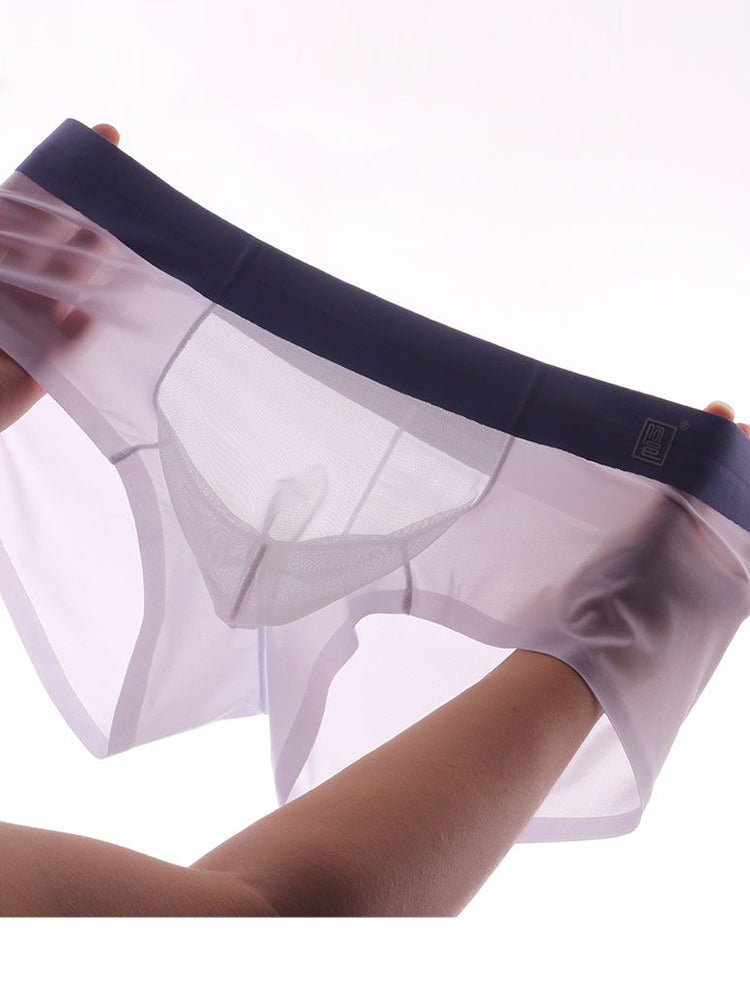 Men's Seamless & Low-Rise Mesh Breathable Ultra-Thin Comfort Trunks | dmunderwear detail image 14