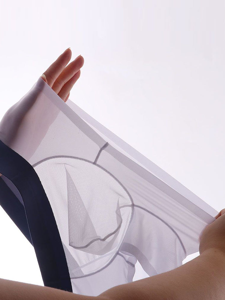 Men's Seamless & Low-Rise Mesh Breathable Ultra-Thin Comfort Trunks | dmunderwear detail image 15