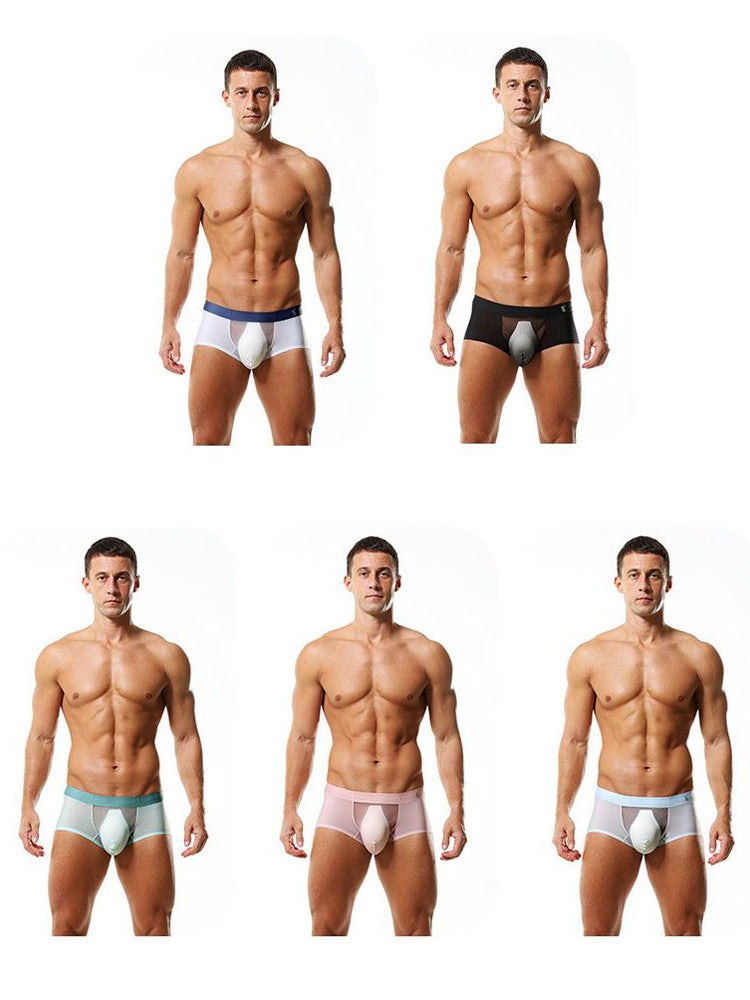 Men's Seamless & Low-Rise Mesh Breathable Ultra-Thin Comfort Trunks | dmunderwear detail image 18