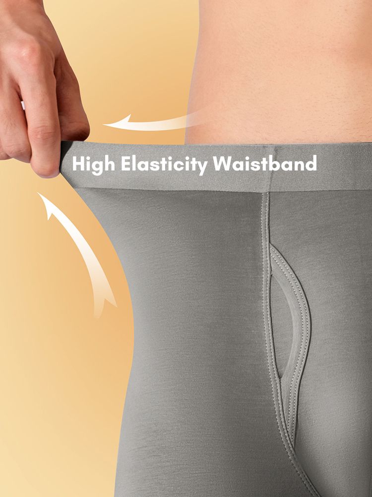 Men's Seamless Premium Cotton Smooth Sleep-Ready Thermal Bottoms | dmunderwear detail image 5