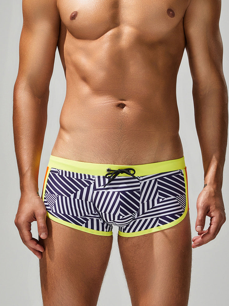 Men's Seamless Quick-Dry High Stretch Swim Shorts & Trunks | dmunderwear detail image 11
