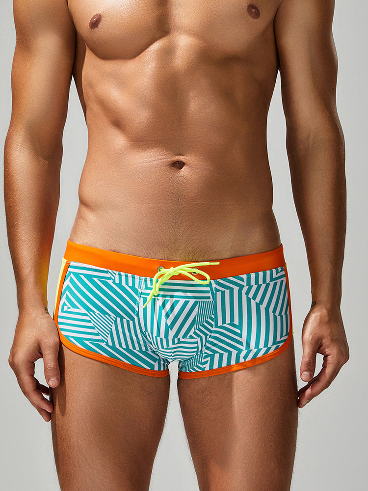 Men's Seamless Quick-Dry High Stretch Swim Shorts & Trunks | dmunderwear detail image 6