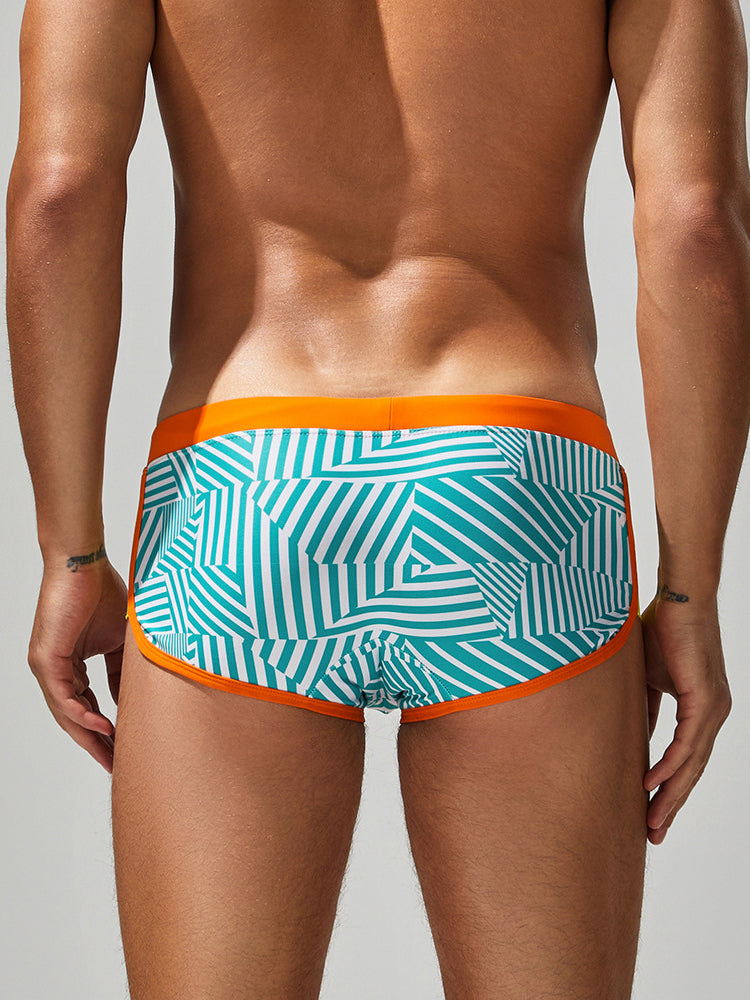 Men's Seamless Quick-Dry High Stretch Swim Shorts & Trunks | dmunderwear detail image 8