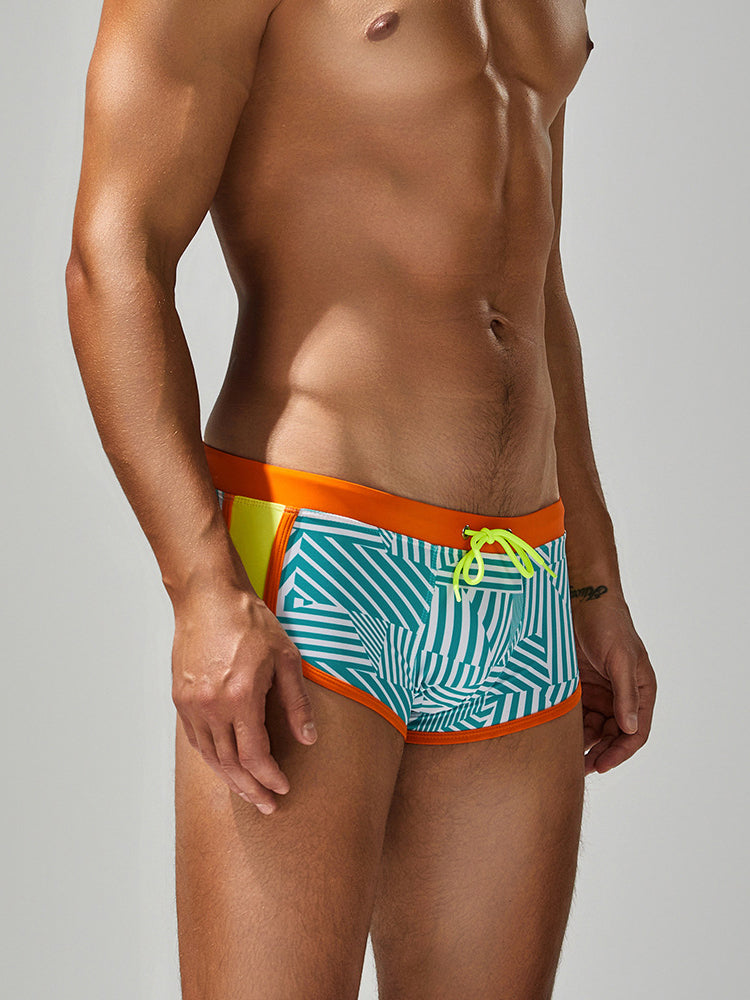 Men's Seamless Quick-Dry High Stretch Swim Shorts & Trunks | dmunderwear detail image 9