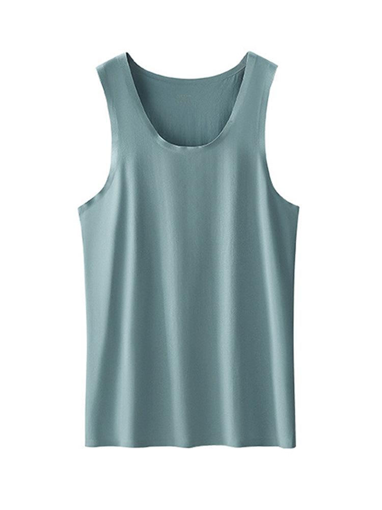 Men's Seamless Sports Fitness Vest Sleeveless Tank Top | dmunderwear detail image 20