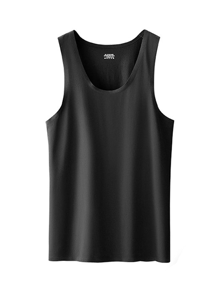 Men's Seamless Sports Fitness Vest Sleeveless Tank Top | dmunderwear detail image 8