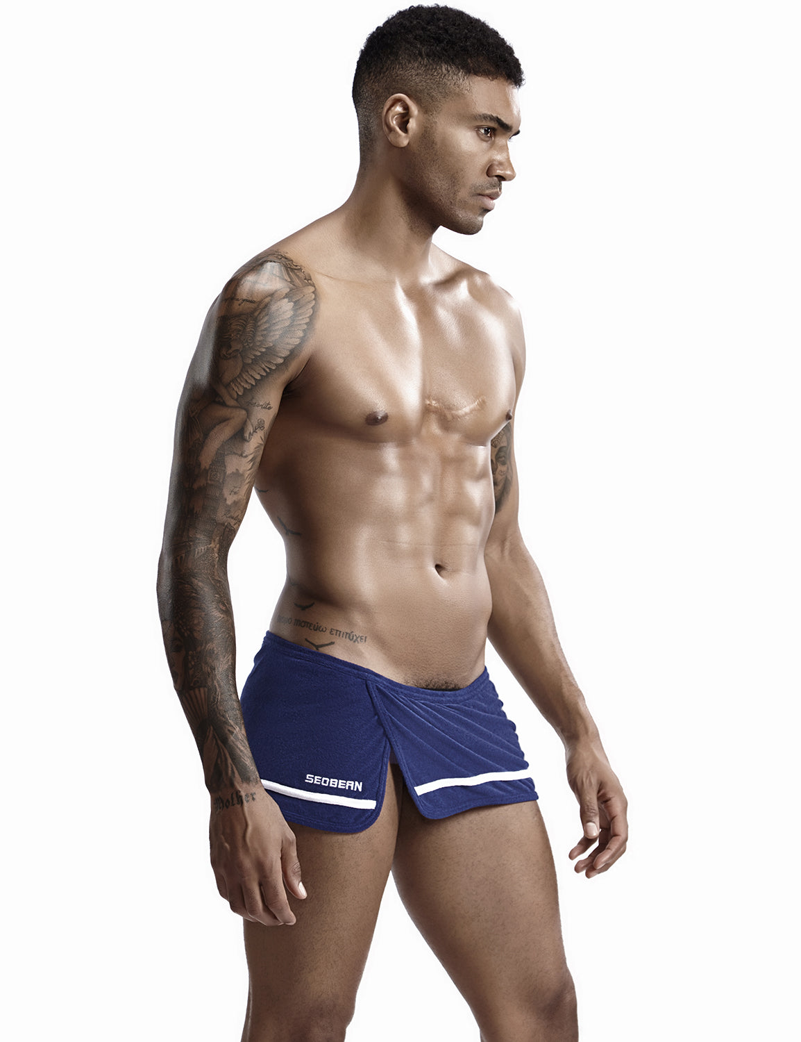 Mens Sento Towel Shorts 90508 | dmunderwear detail image 7