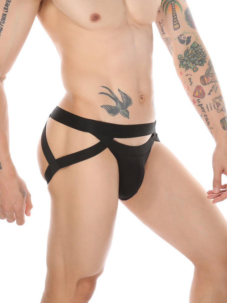 Men's Sexy Bondage Thong | dmunderwear detail image 13