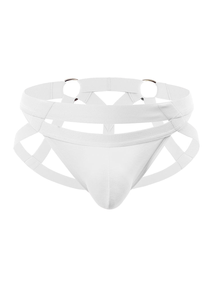 Men's Sexy Bondage Thong | dmunderwear detail image 2