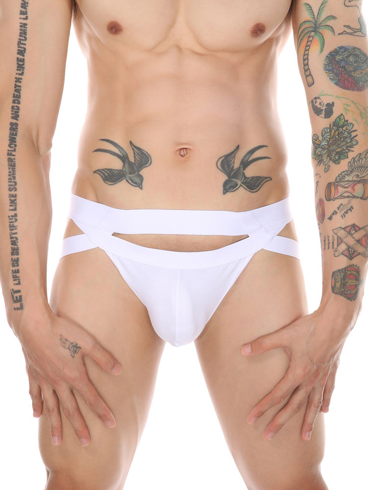 Men's Sexy Bondage Thong | dmunderwear detail image 4