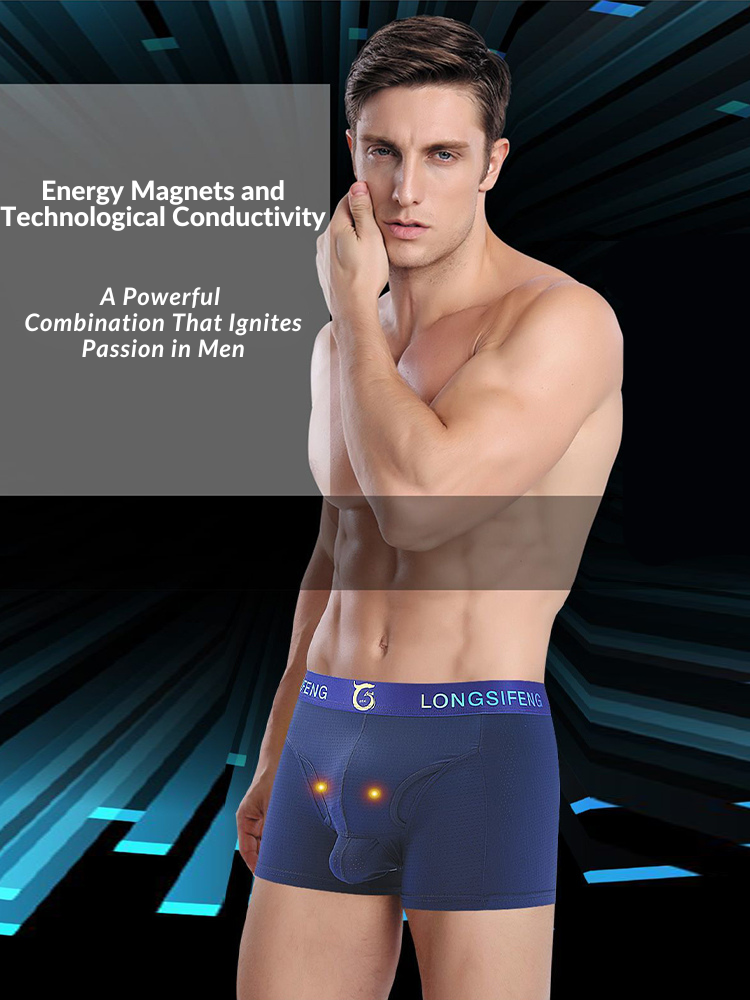 Men's Sexy Breathable Elastic Separated Pouch Trunks | dmunderwear detail image 10