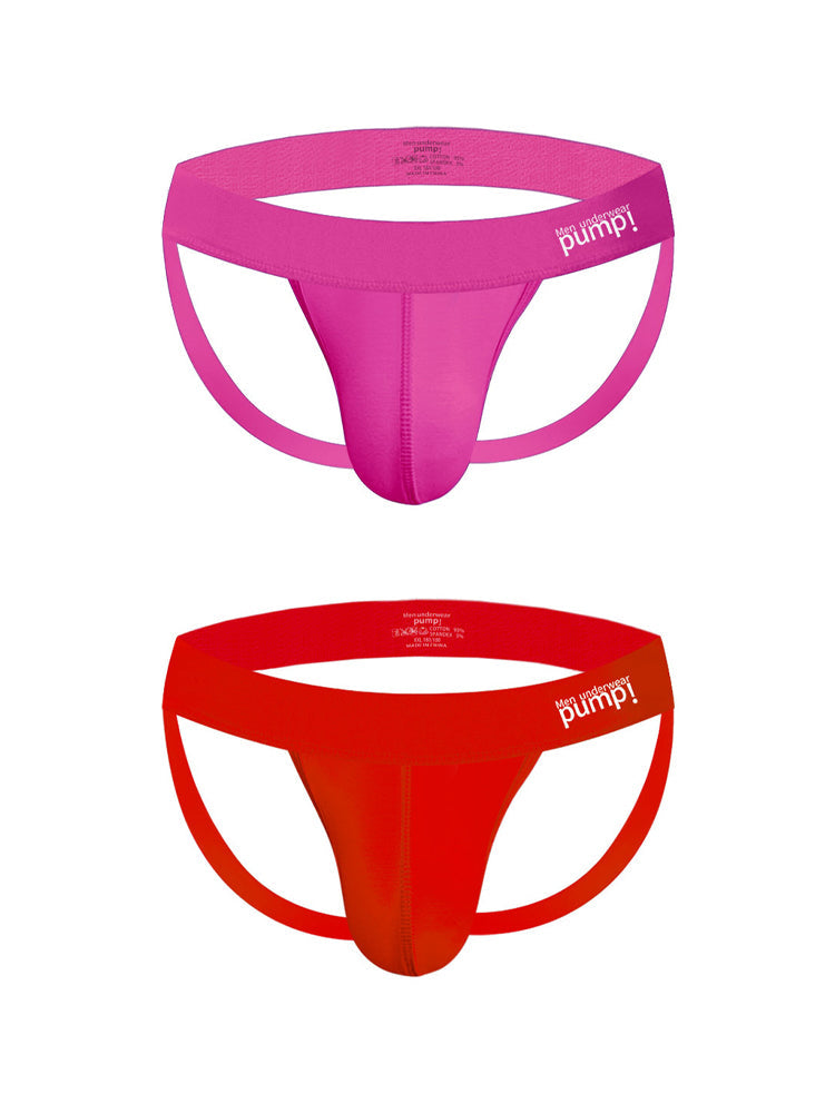 Men's Sexy Cotton Tagless Jockstrap | dmunderwear detail image 2
