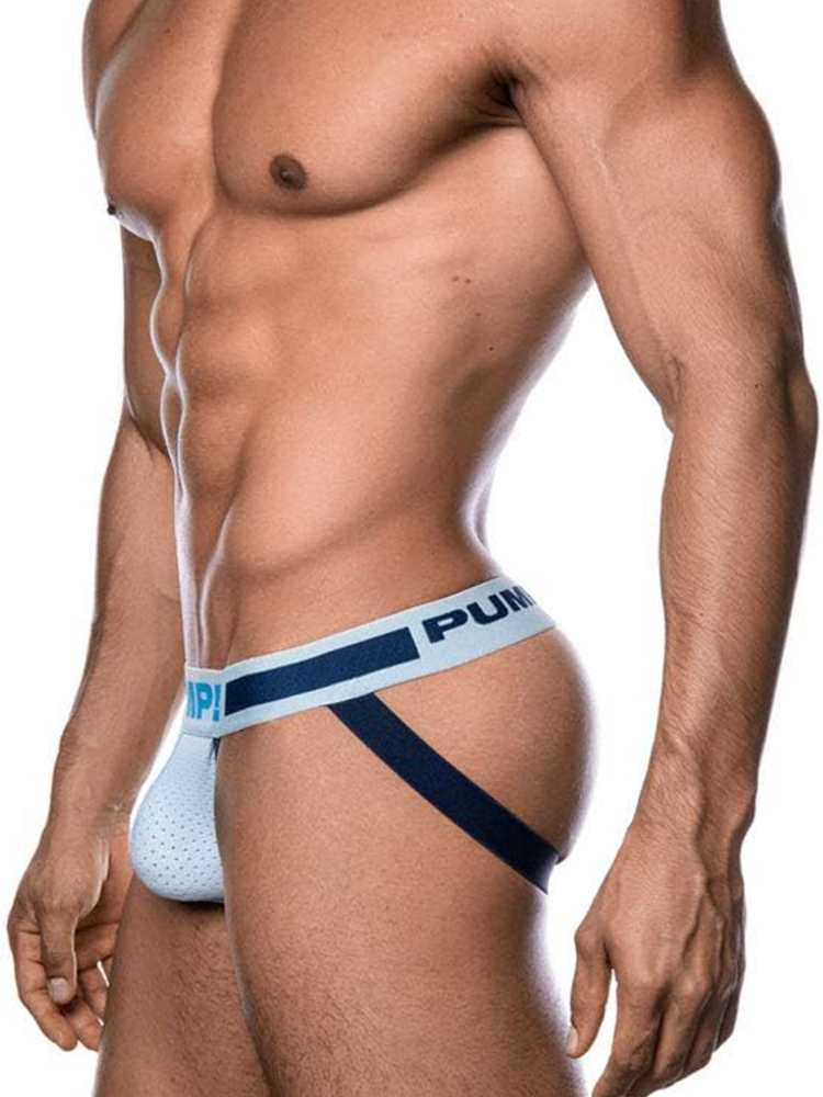 Men's Sexy Mesh Cotton Jockstraps | dmunderwear detail image 5