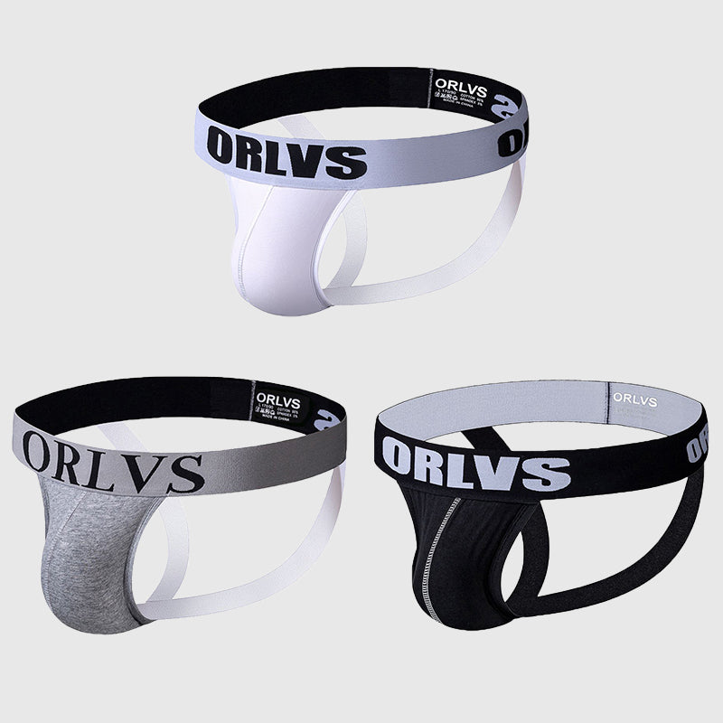 3 Pack Men's Underwear Jockstrap Athletic Support Pouch Briefs | dmunderwear detail image 14
