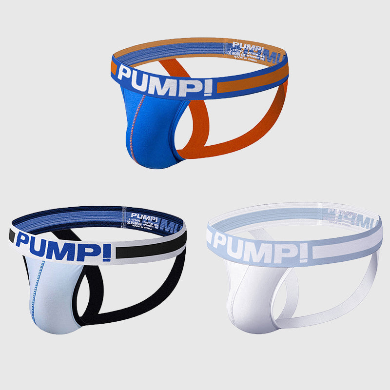3 Pack Men's Underwear Jockstrap Athletic Support Pouch Briefs | dmunderwear detail image 2