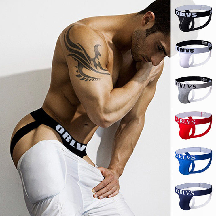 3 Pack Men's Underwear Jockstrap Athletic Support Pouch Briefs | dmunderwear detail image 3