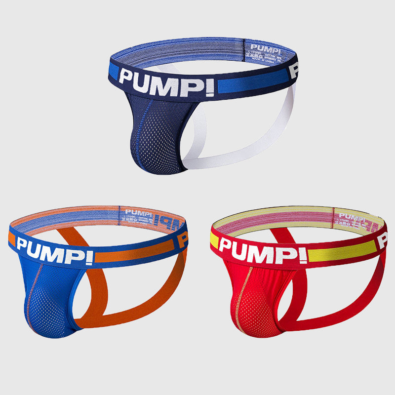3 Pack Men's Underwear Jockstrap Athletic Support Pouch Briefs | dmunderwear detail image 8