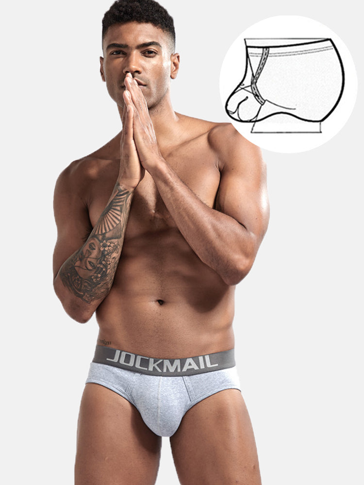 2 Pack Men's Sexy Cotton Support Contour Pouch Briefs | dmunderwear