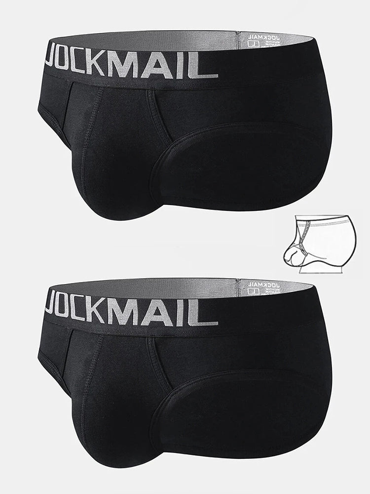 2 Pack Men's Sexy Cotton Support Contour Pouch Briefs | dmunderwear detail image 20
