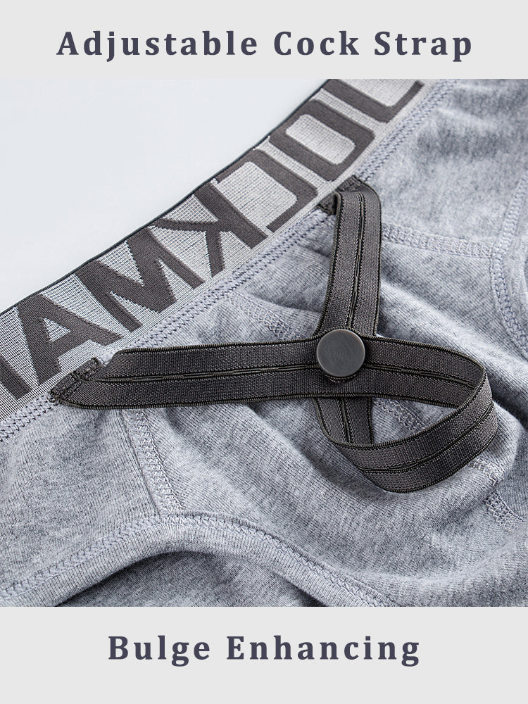 2 Pack Men's Sexy Cotton Support Contour Pouch Briefs | dmunderwear detail image 3