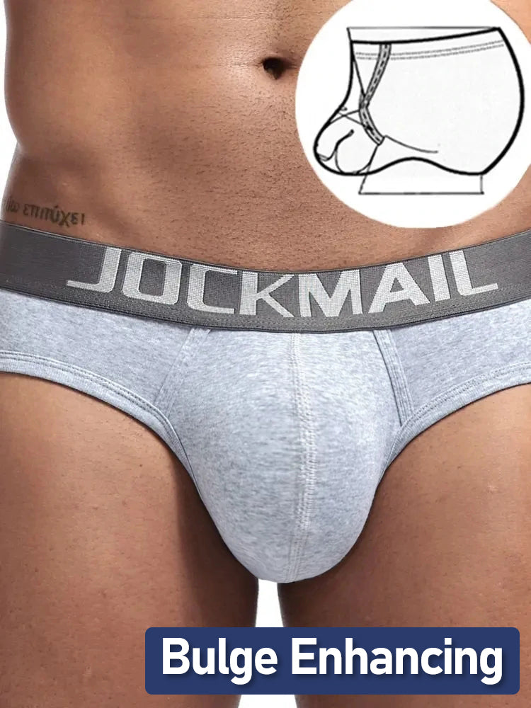 2 Pack Men's Sexy Cotton Support Contour Pouch Briefs | dmunderwear detail image 4