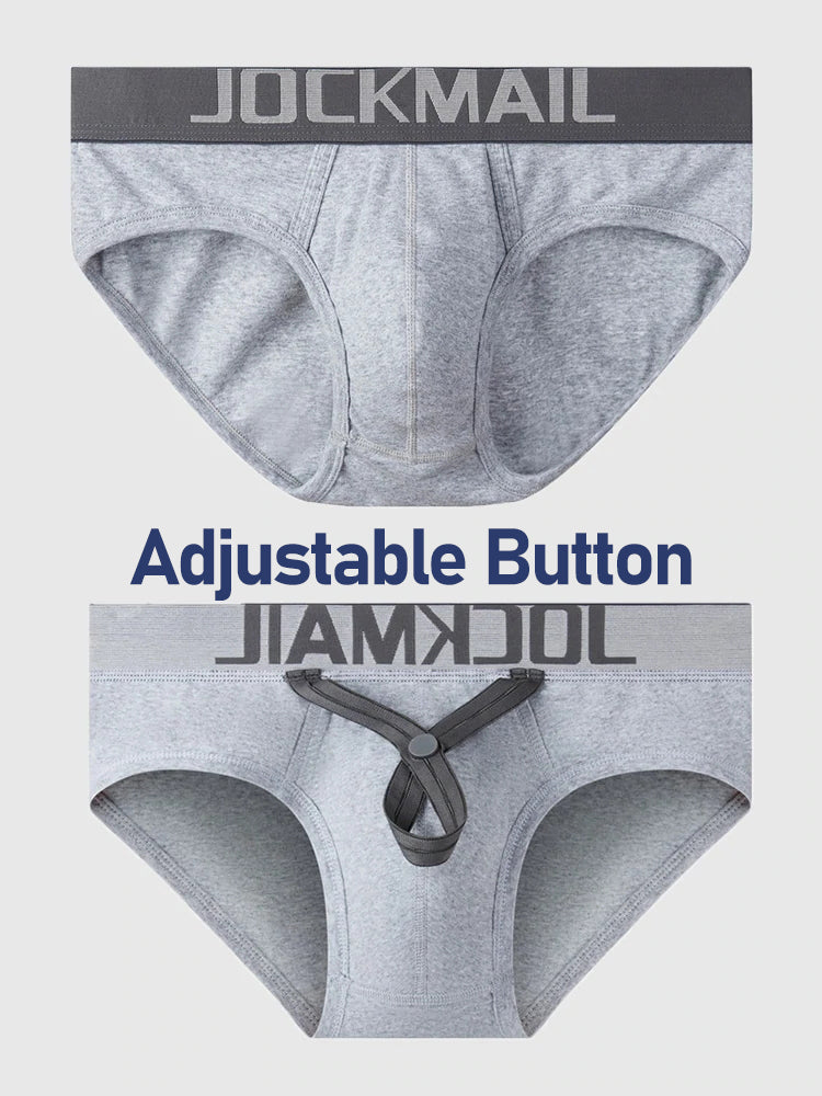 2 Pack Men's Sexy Cotton Support Contour Pouch Briefs | dmunderwear detail image 7
