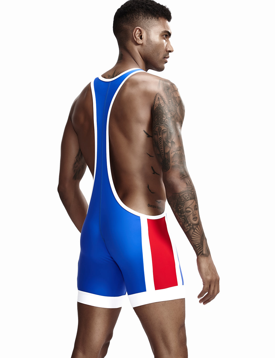 Fitness Wrestling Leotard Singlet Bodysuit 9701 | dmunderwear detail image 16