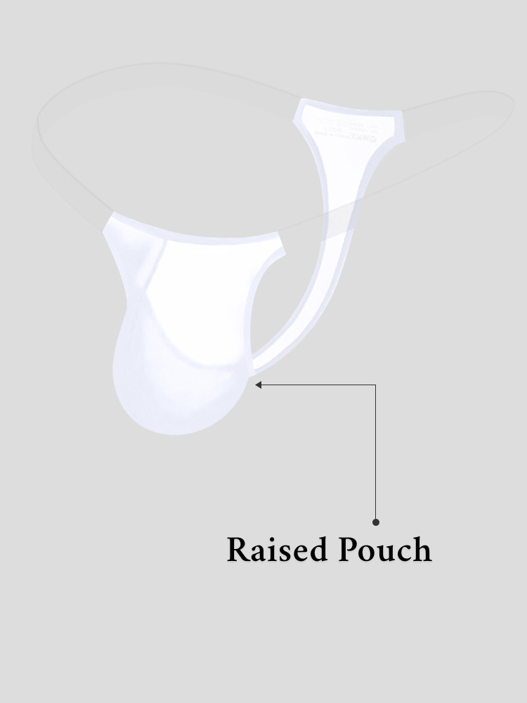 2 Pack Men's Sexy Seamless Semi-Transparent Thong & Strings | dmunderwear detail image 10