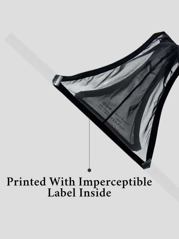 2 Pack Men's Sexy Seamless Semi-Transparent Thong & Strings | dmunderwear detail image 5