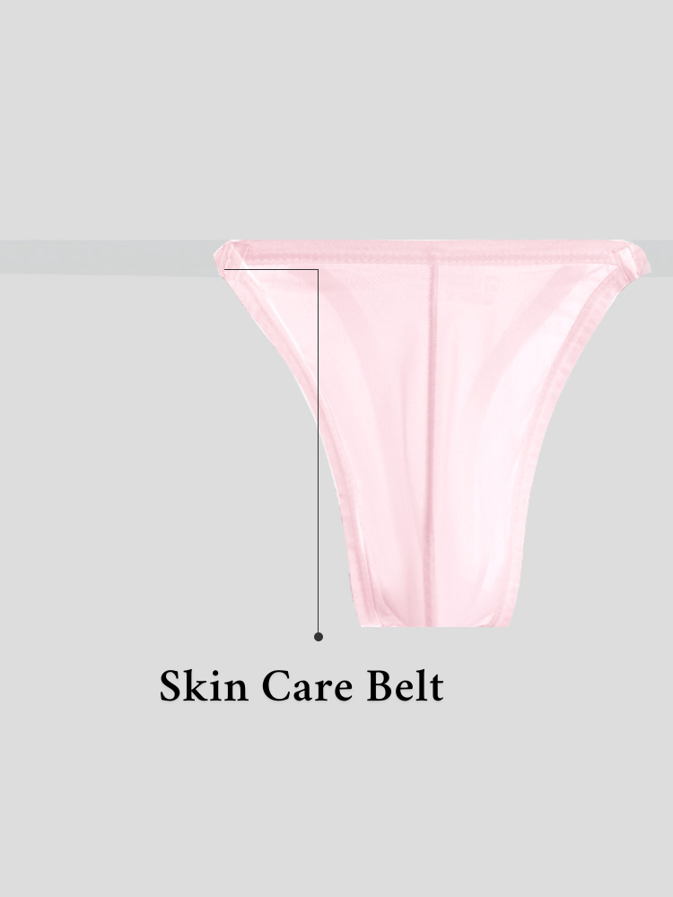 2 Pack Men's Sexy Seamless Semi-Transparent Thong & Strings | dmunderwear detail image 9