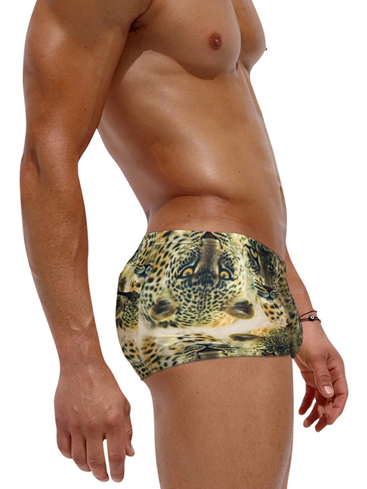 Men's Sexy Trendy Back Pocket Swim Trunks | dmunderwear detail image 10