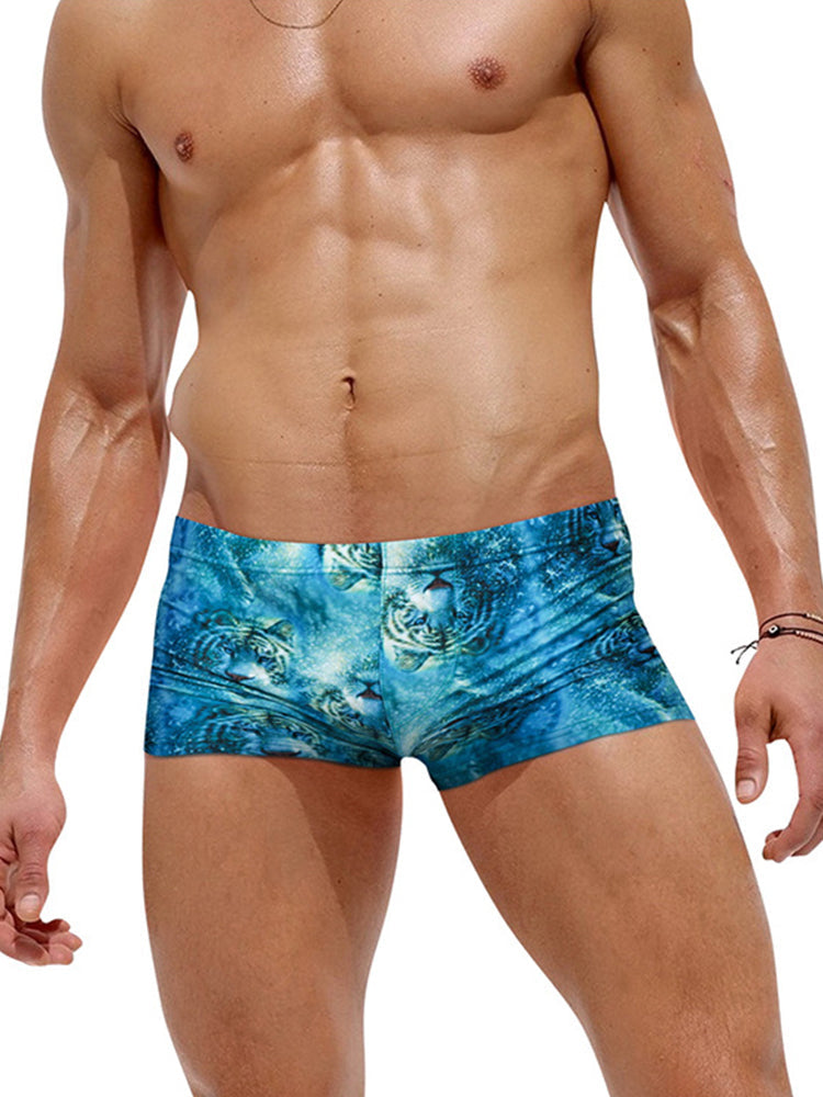 Men's Sexy Trendy Back Pocket Swim Trunks | dmunderwear detail image 4