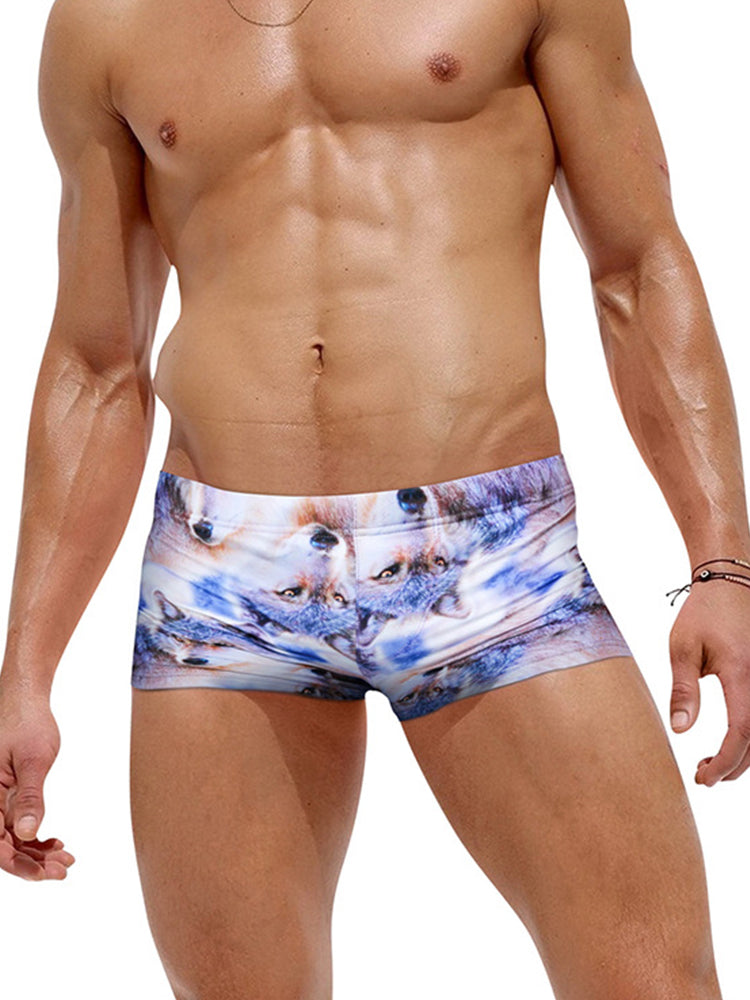 Men's Sexy Trendy Back Pocket Swim Trunks | dmunderwear detail image 6