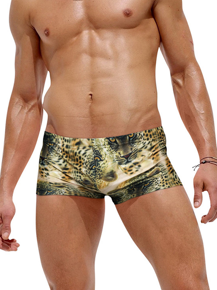 Men's Sexy Trendy Back Pocket Swim Trunks | dmunderwear detail image 9