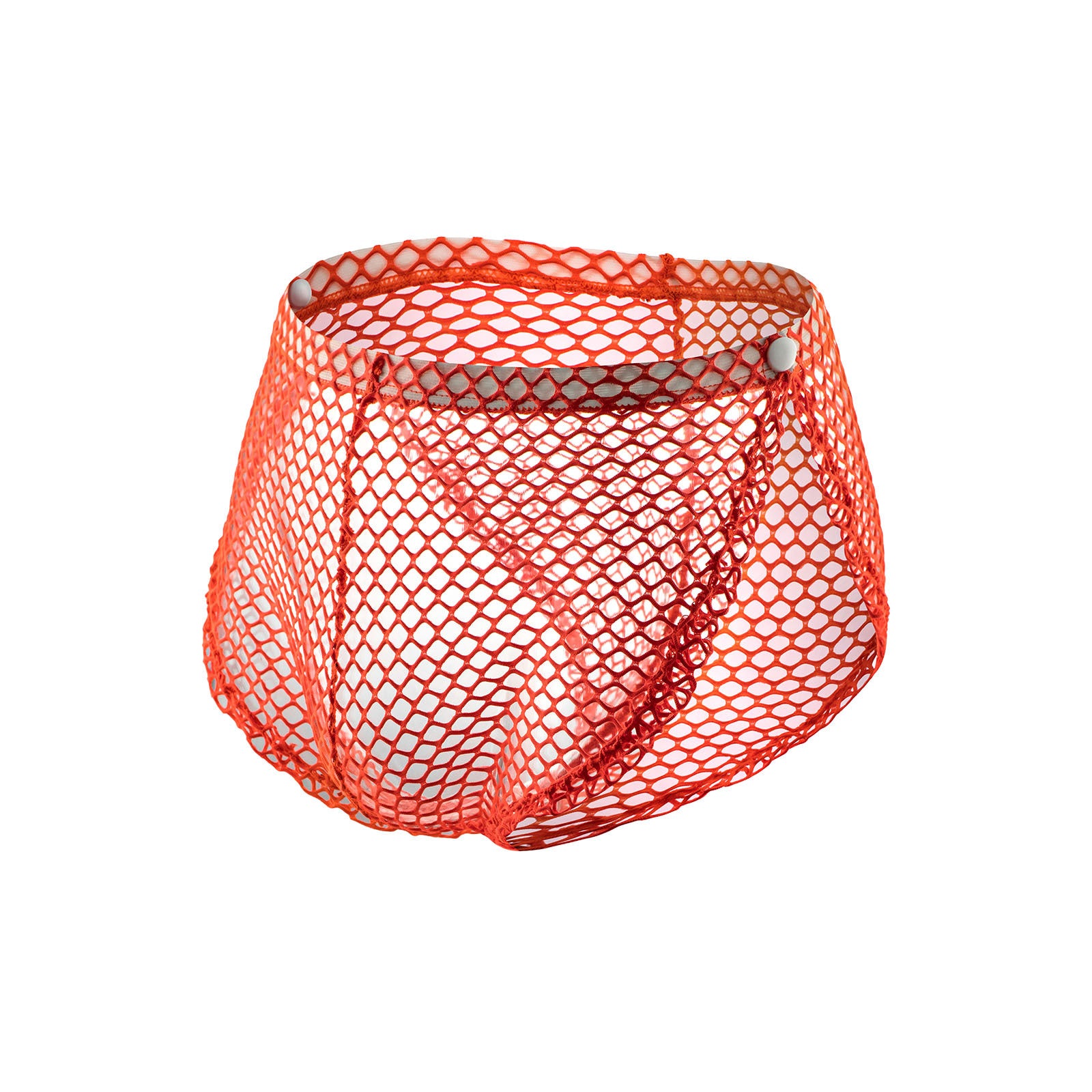 Men's sexy underwear big mesh button-side slit boxers sexy pants | dmunderwear detail image 14