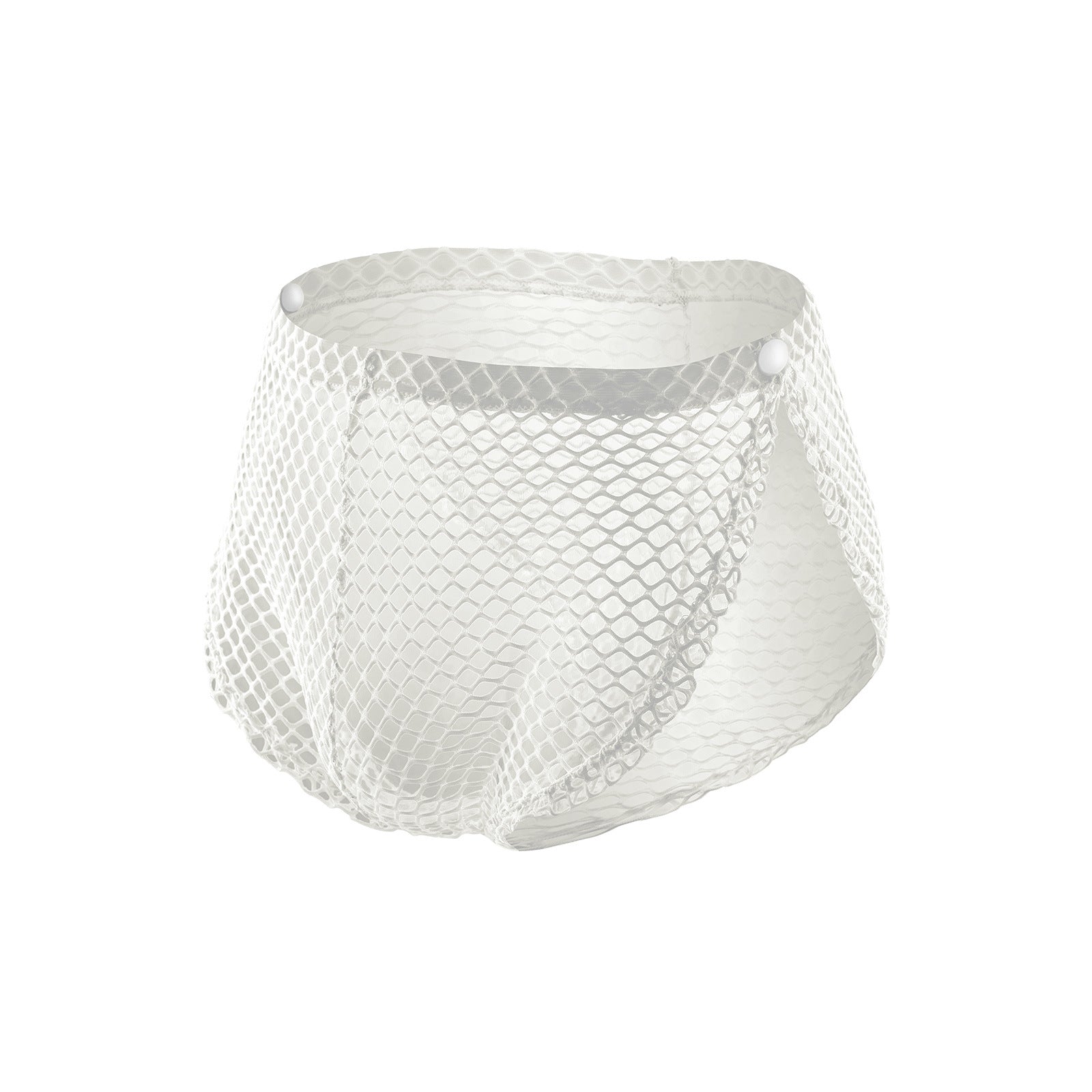 Men's sexy underwear big mesh button-side slit boxers sexy pants | dmunderwear detail image 17