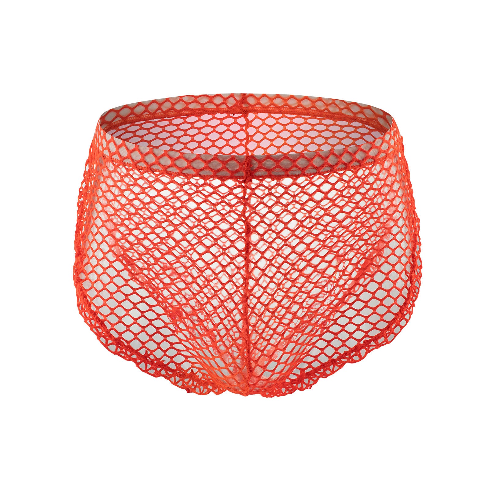 Men's sexy underwear big mesh button-side slit boxers sexy pants | dmunderwear detail image 8
