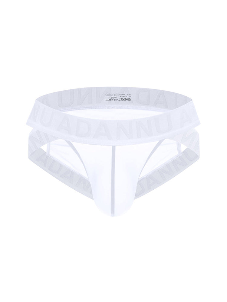 Men's Sheer Double Strap Sexy Bikini | dmunderwear detail image 2
